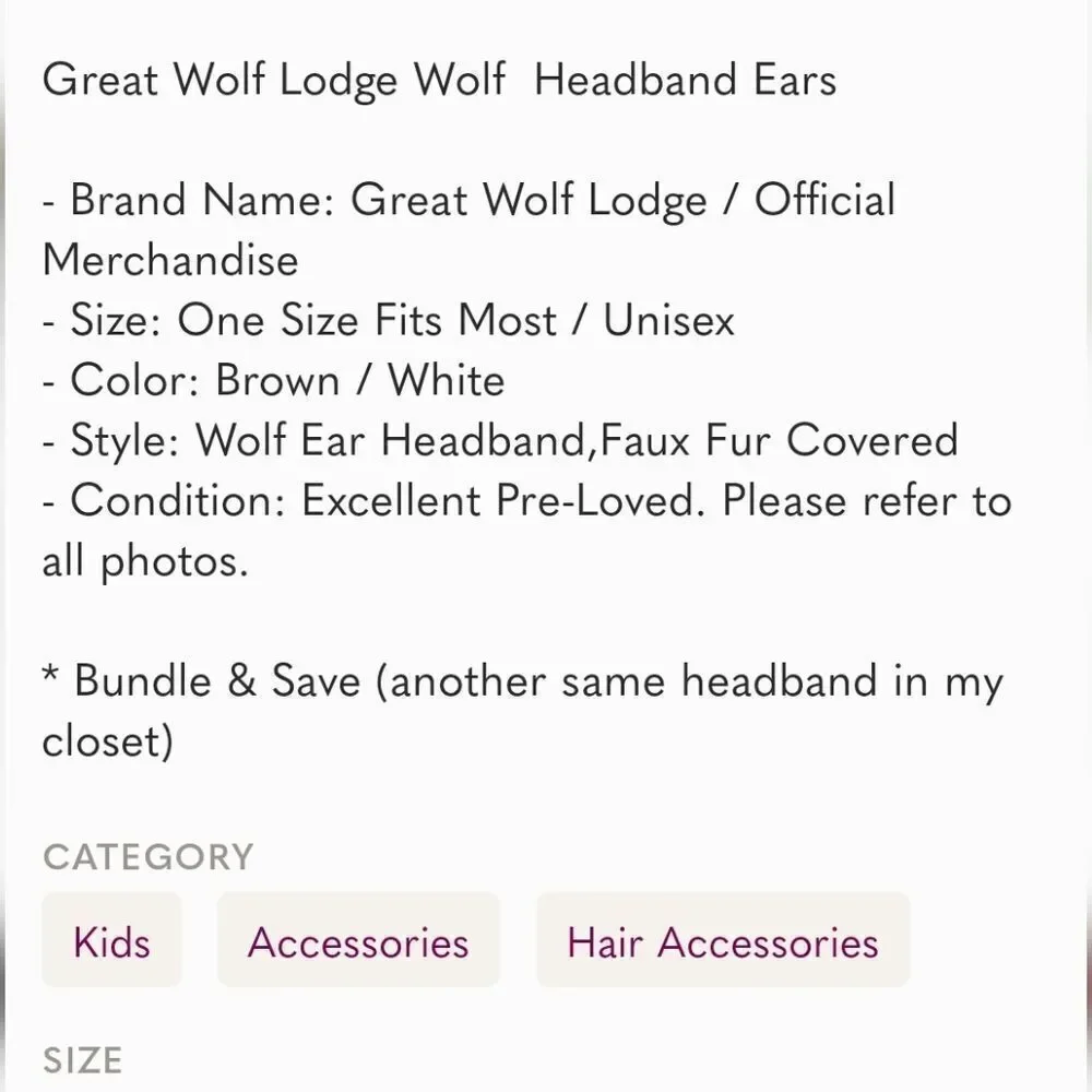 Ears furry Halloween outfit accessory costume tan Headband